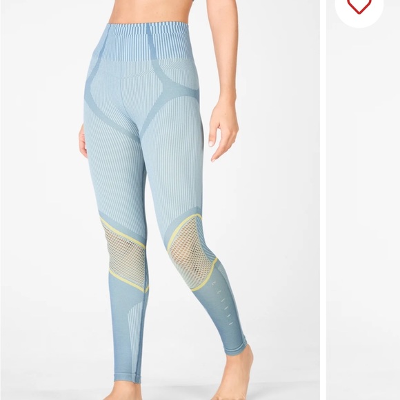 Fabletics Set ✨ Blue and Yellow Track Jacket and Leggings Set - Picture 6 of 6